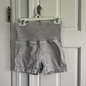 Free people good karma running shorts, ice grey color, XS/S